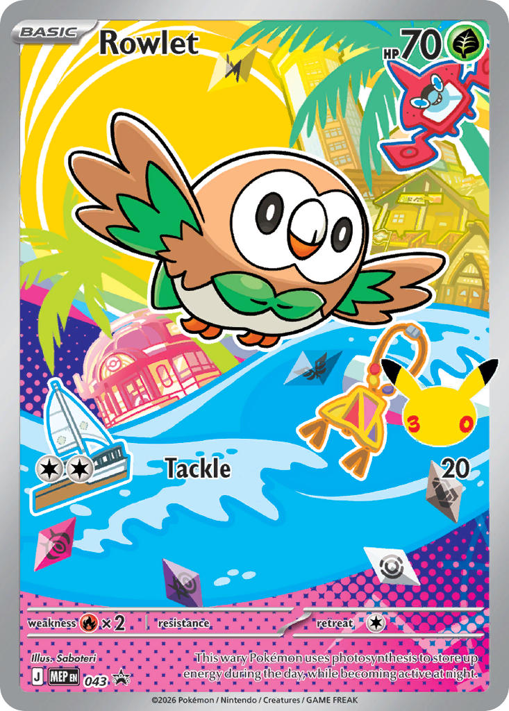Rowlet 043 — MEP Black Star Promos (Spanish Pokémon TCG card)