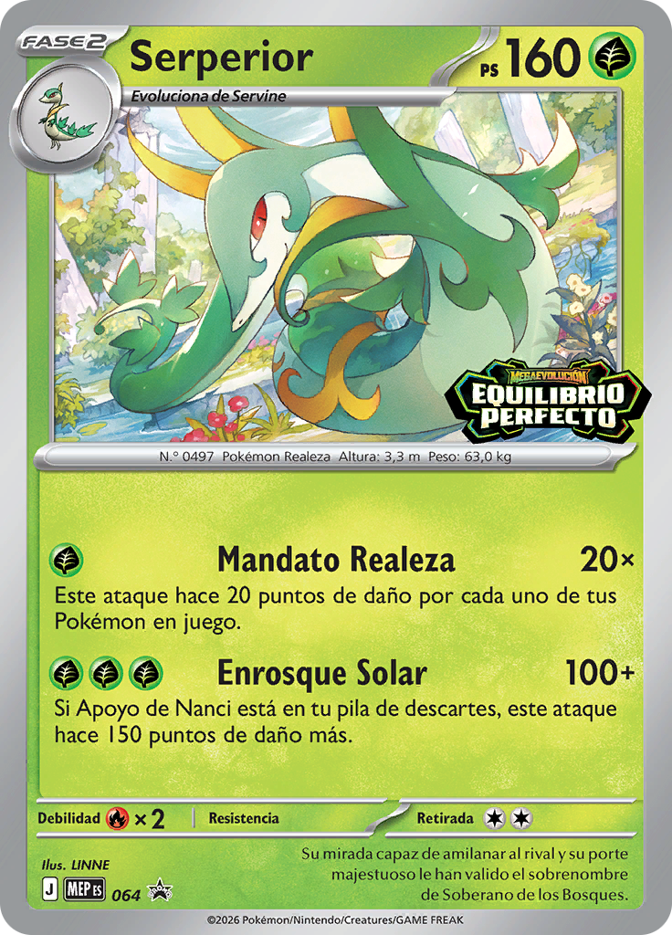 Serperior 064 — MEP Black Star Promos (Spanish Pokémon TCG card)