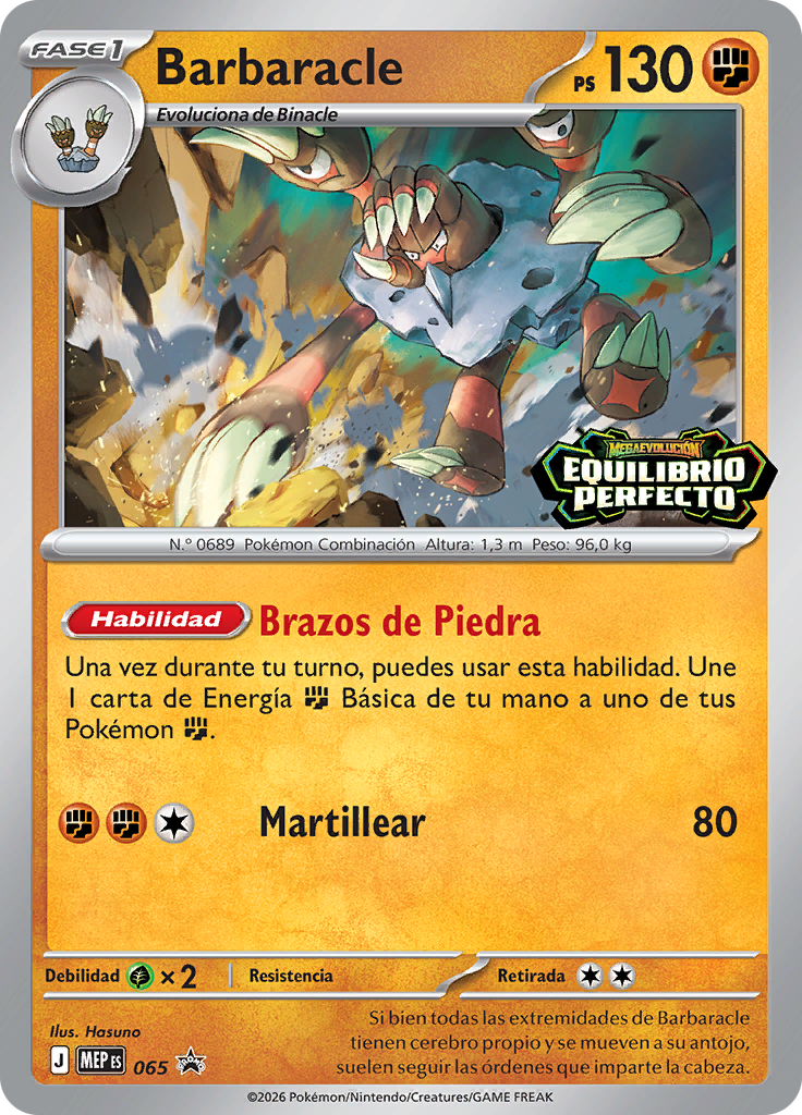 Barbaracle 065 — MEP Black Star Promos (Spanish Pokémon TCG card)