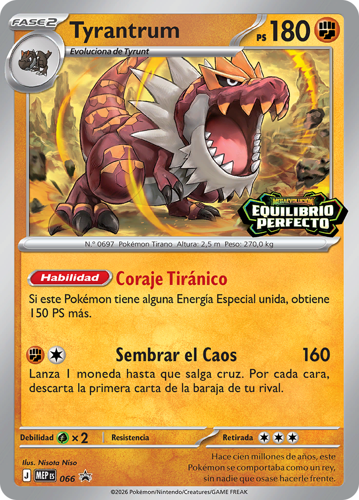 Tyrantrum 066 — MEP Black Star Promos (Spanish Pokémon TCG card)