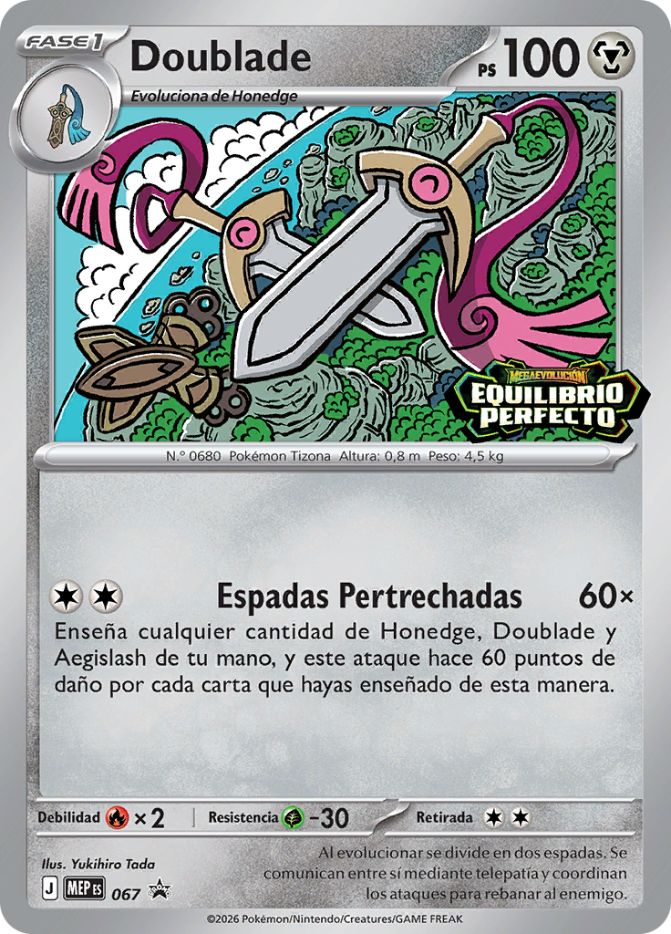 Doublade 067 — MEP Black Star Promos (Spanish Pokémon TCG card)