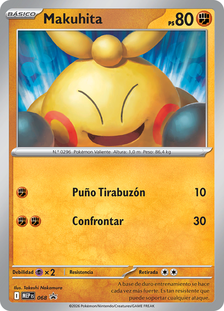 Makuhita 068 — MEP Black Star Promos (Spanish Pokémon TCG card)
