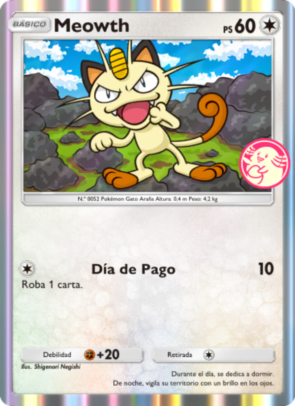 Meowth 012 — Promo-A (Spanish Pokémon TCG card)