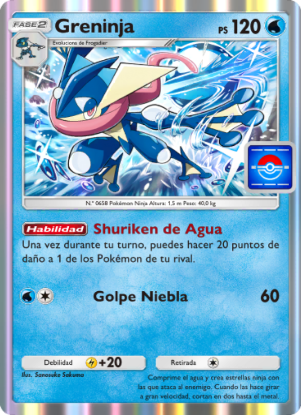 Greninja 019 — Promo-A (Spanish Pokémon TCG card)