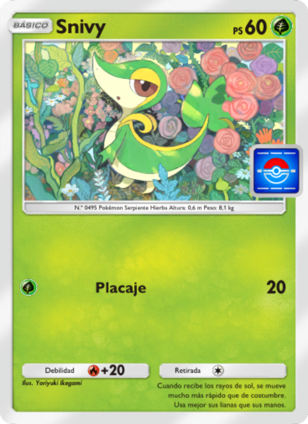 Snivy 027 — Promo-A (Spanish Pokémon TCG card)