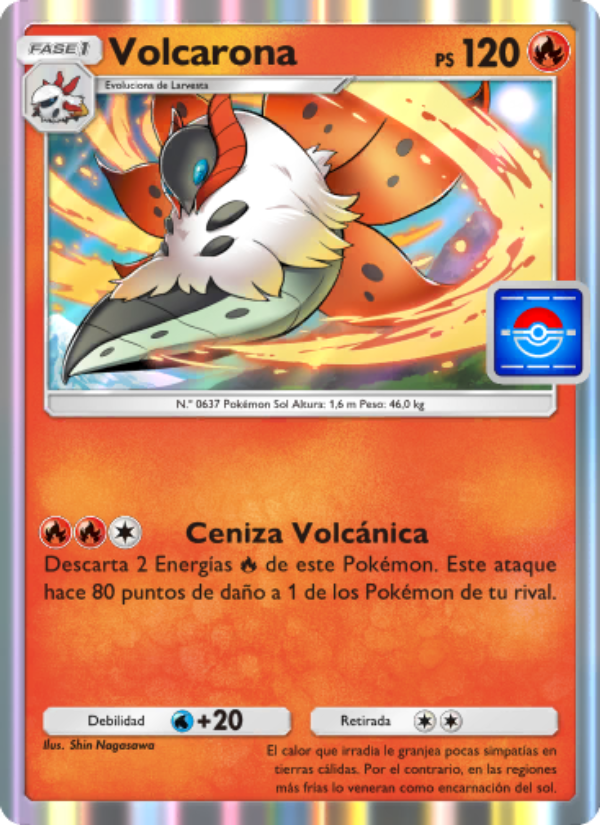 Volcarona 028 — Promo-A (Spanish Pokémon TCG card)