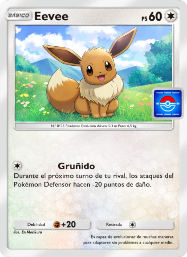 Eevee 030 — Promo-A (Spanish Pokémon TCG card)