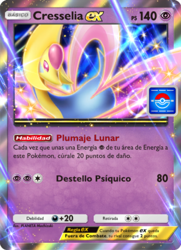 Cresselia ex 037 — Promo-A (Spanish Pokémon TCG card)
