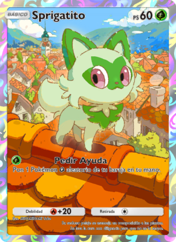 Sprigatito 052 — Promo-A (Spanish Pokémon TCG card)