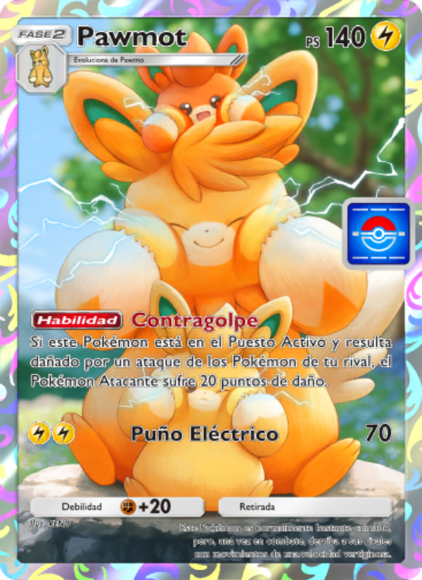 Pawmot 054 — Promo-A (Spanish Pokémon TCG card)