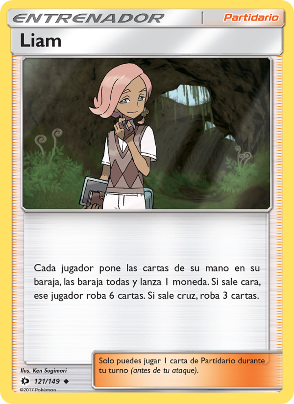 Liam 121 — Sol y Luna (Spanish Pokémon TCG card)