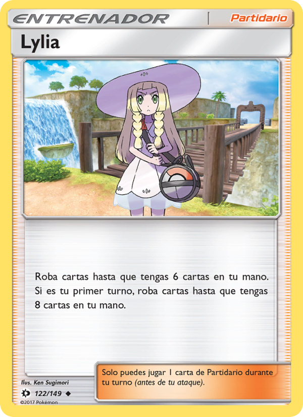Lylia 122 — Sol y Luna (Spanish Pokémon TCG card)