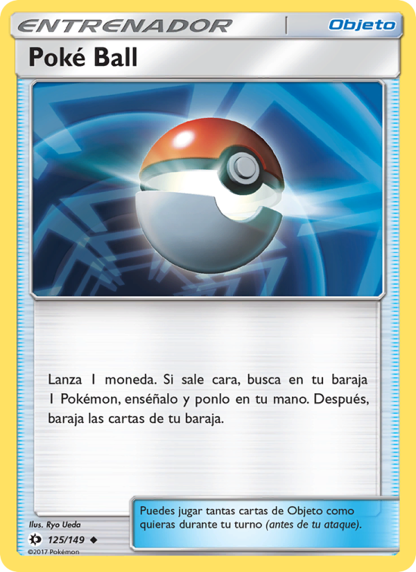 Poké Ball 125 — Sol y Luna (Spanish Pokémon TCG card)