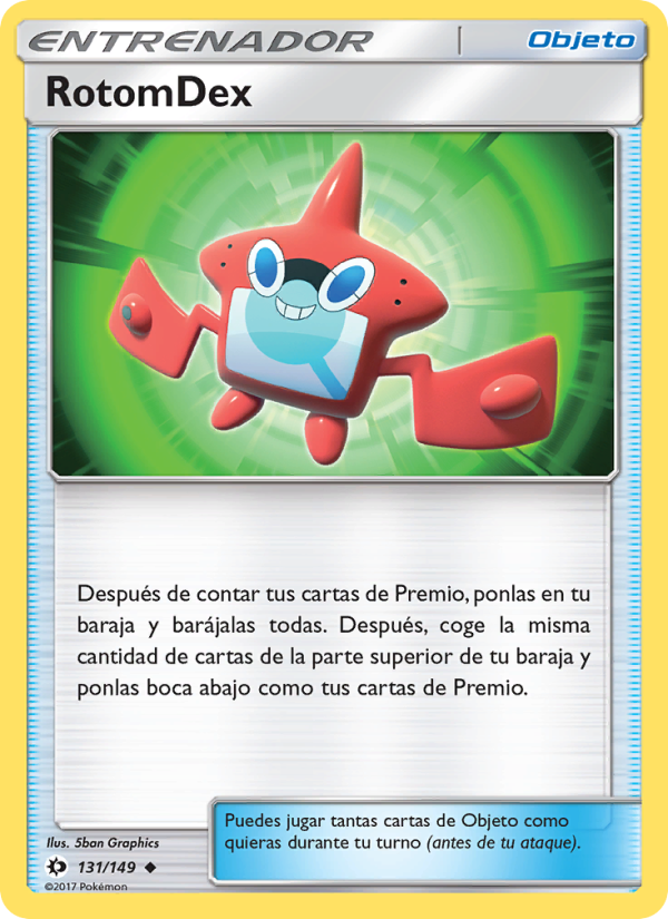 RotomDex 131 — Sol y Luna (Spanish Pokémon TCG card)
