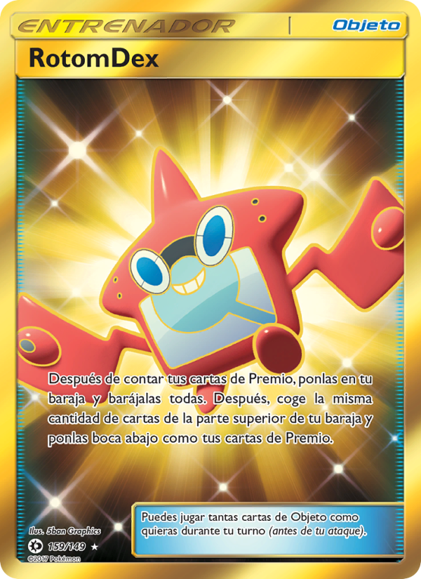 RotomDex 159 — Sol y Luna (Spanish Pokémon TCG card)
