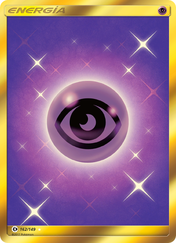 Energía Psíquica 162 — Sol y Luna (Spanish Pokémon TCG card)
