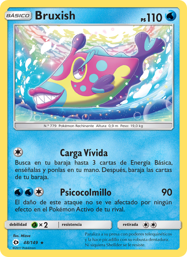 Bruxish 48 — Sol y Luna (Spanish Pokémon TCG card)
