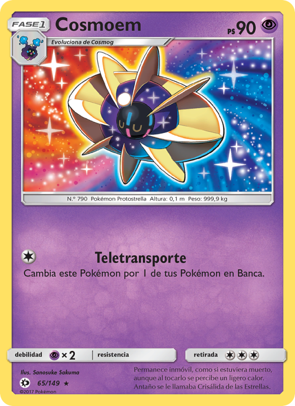 Cosmoem 65 — Sol y Luna (Spanish Pokémon TCG card)