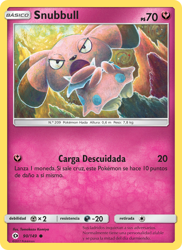 Snubbull 90 — Sol y Luna (Spanish Pokémon TCG card)
