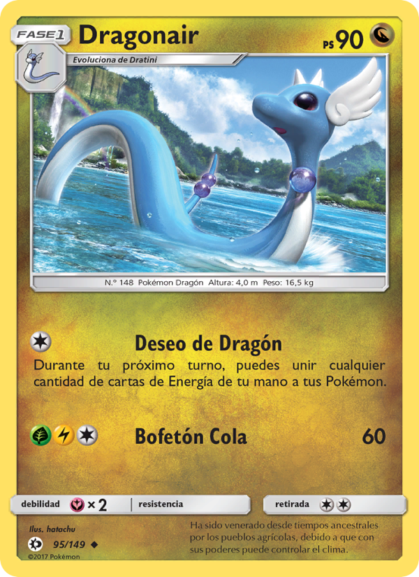 Dragonair 95 — Sol y Luna (Spanish Pokémon TCG card)