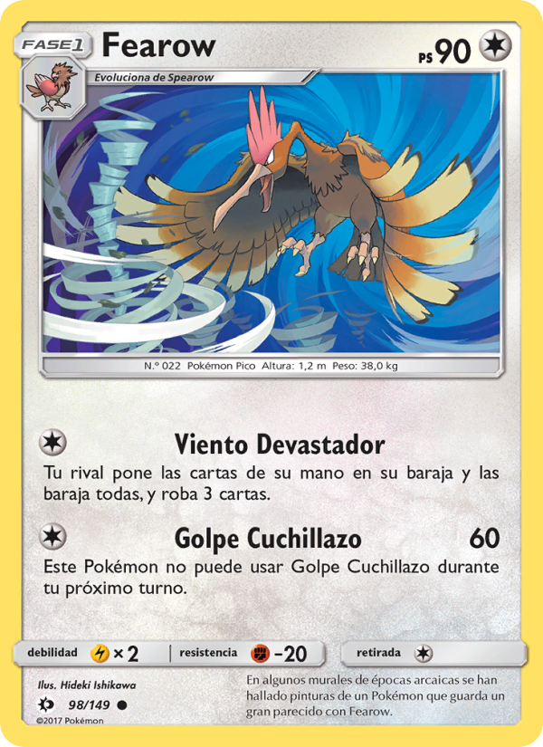 Fearow 98 — Sol y Luna (Spanish Pokémon TCG card)