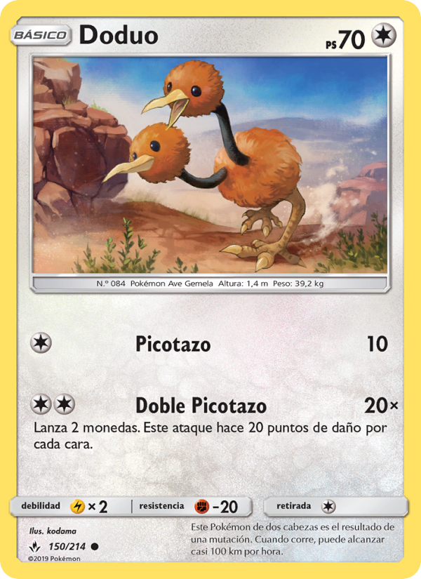 Doduo 150 — Vínculos Indestructibles (Spanish Pokémon TCG card)
