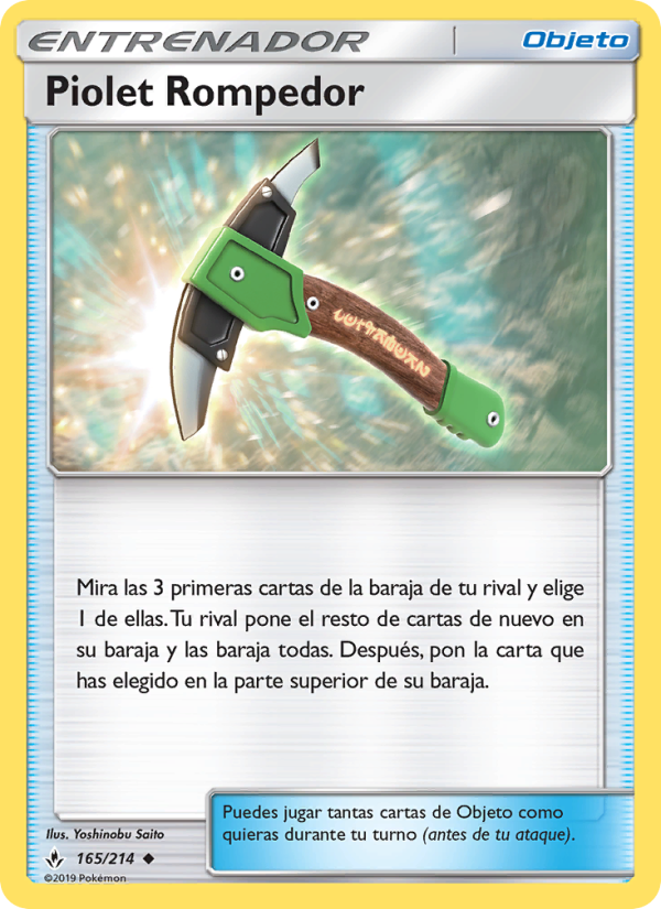 Piolet Rompedor 165 — Vínculos Indestructibles (Spanish Pokémon TCG card)