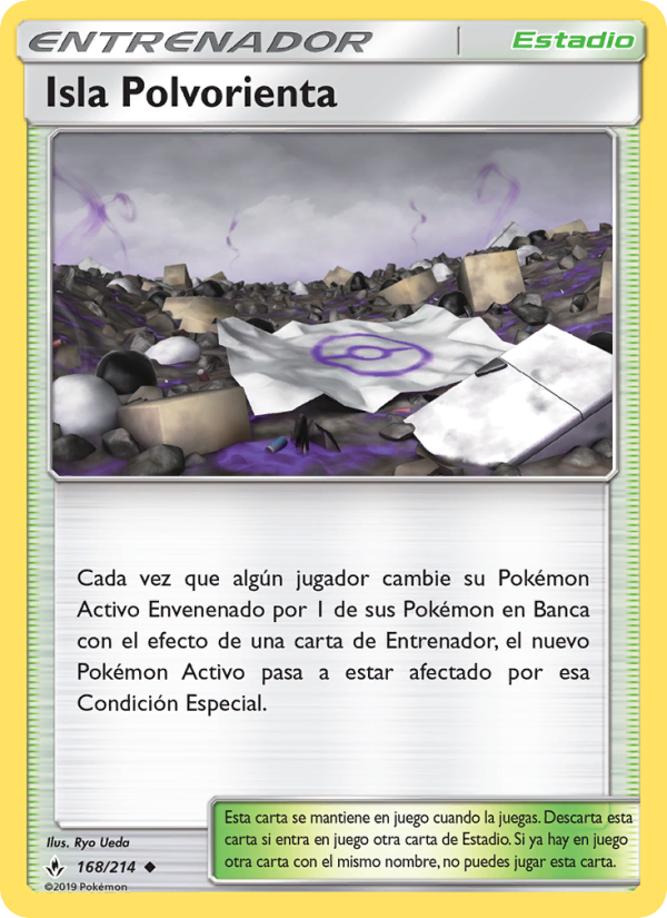 Isla Polvorienta 168 — Vínculos Indestructibles (Spanish Pokémon TCG card)
