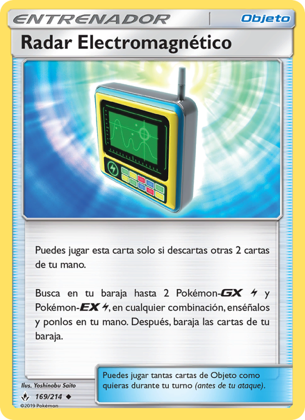 Radar Electromagnético 169 — Vínculos Indestructibles (Spanish Pokémon TCG card)