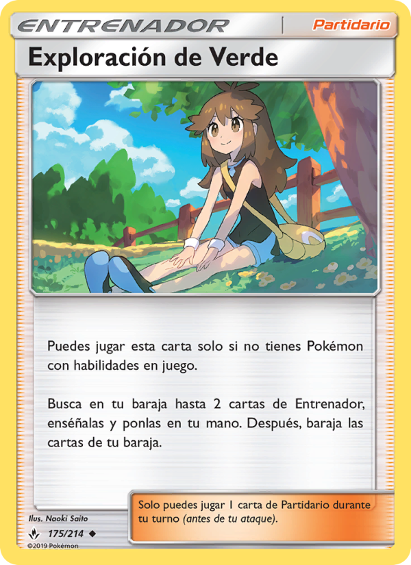 Exploración de Verde 175 — Vínculos Indestructibles (Spanish Pokémon TCG card)