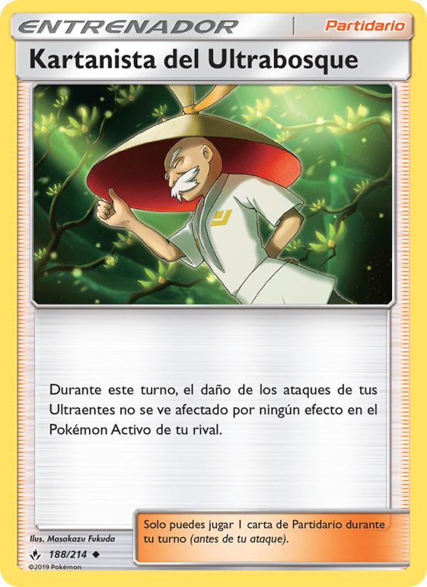 Kartanista del Ultrabosque 188 — Vínculos Indestructibles (Spanish Pokémon TCG card)