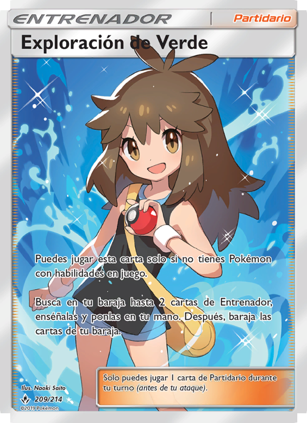 Exploración de Verde 209 — Vínculos Indestructibles (Spanish Pokémon TCG card)