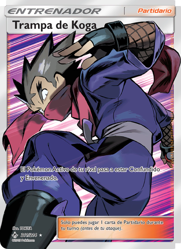 Trampa de Koga 211 — Vínculos Indestructibles (Spanish Pokémon TCG card)