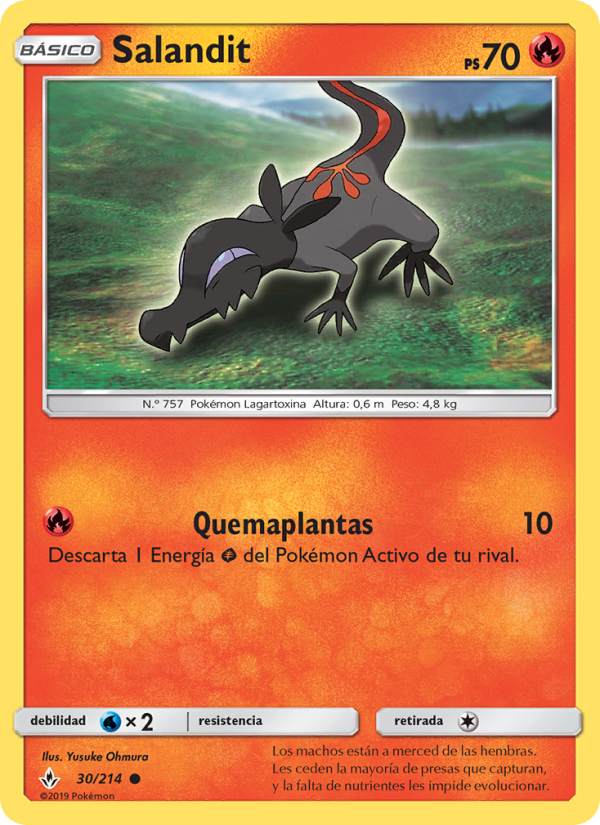Salandit 30 — Vínculos Indestructibles (Spanish Pokémon TCG card)