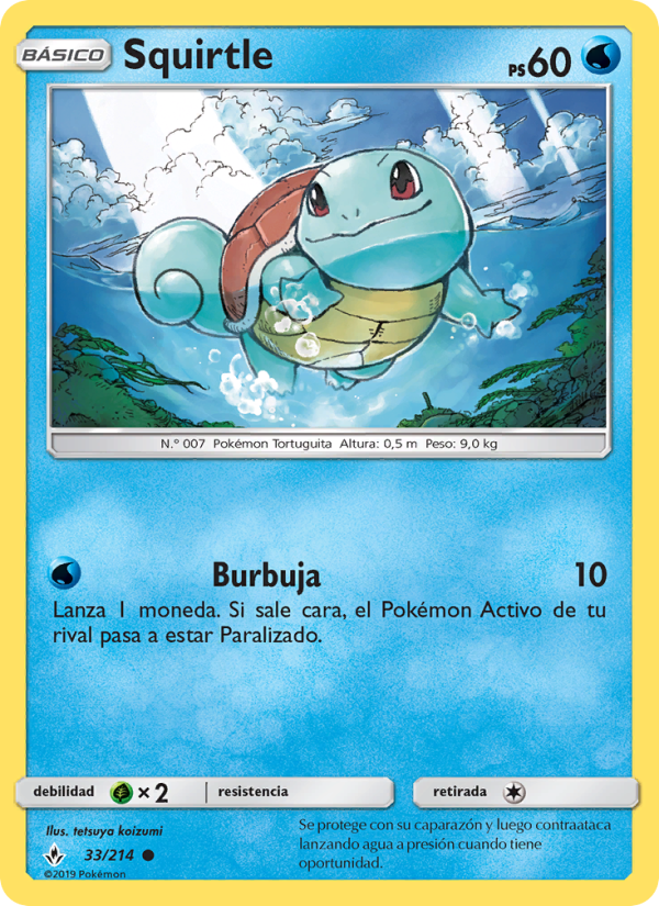 Squirtle 33 — Vínculos Indestructibles (Spanish Pokémon TCG card)