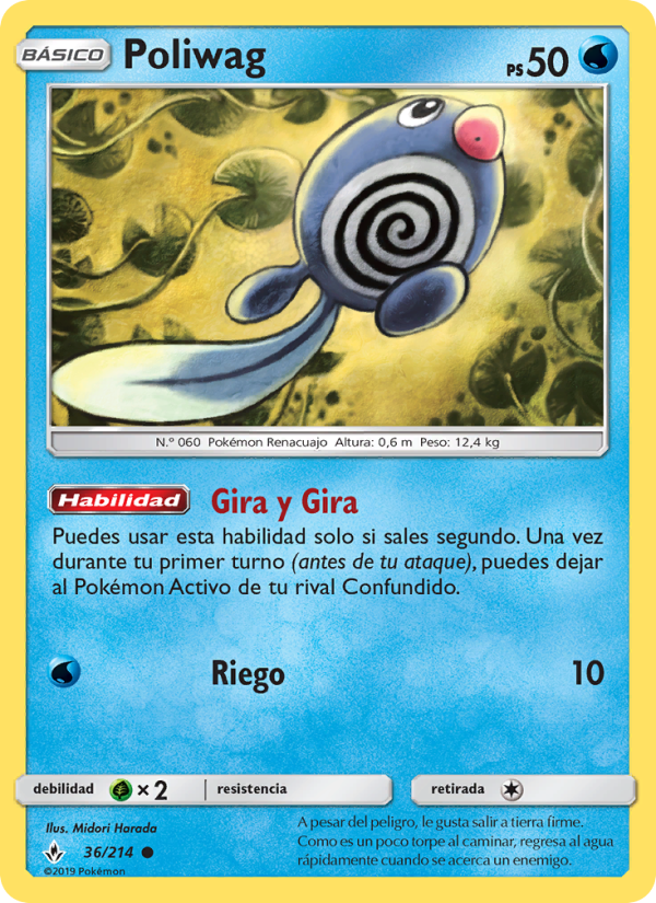Poliwag 36 — Vínculos Indestructibles (Spanish Pokémon TCG card)