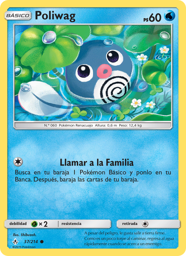 Poliwag 37 — Vínculos Indestructibles (Spanish Pokémon TCG card)