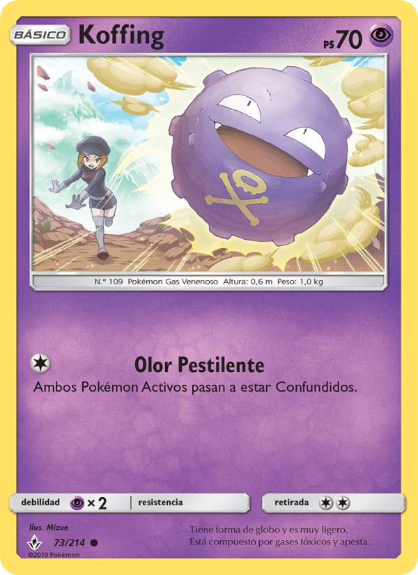 Koffing 73 — Vínculos Indestructibles (Spanish Pokémon TCG card)