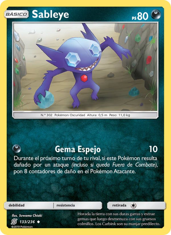 Sableye 133 — Mentes Unidas (Spanish Pokémon TCG card)