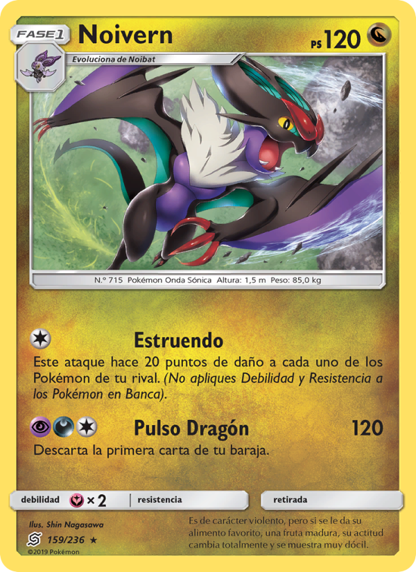 Noivern 159 — Mentes Unidas (Spanish Pokémon TCG card)