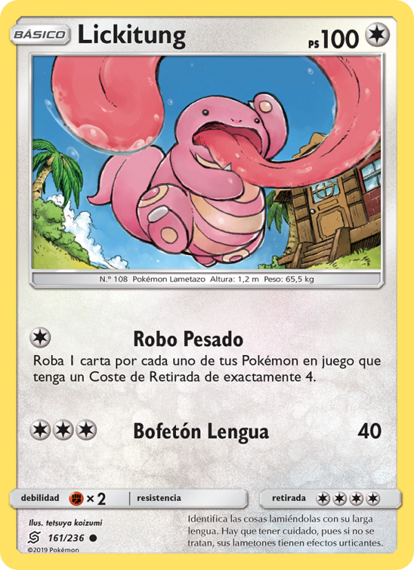Lickitung 161 — Mentes Unidas (Spanish Pokémon TCG card)