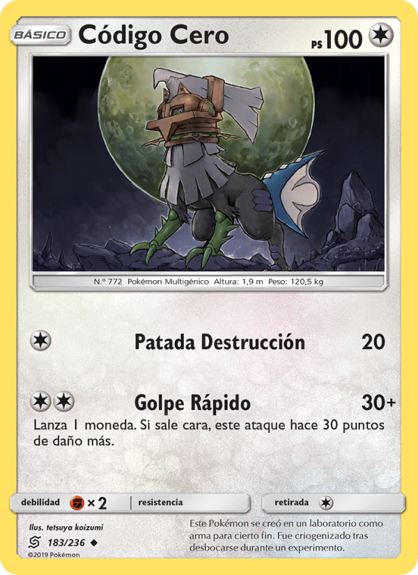 Código Cero 183 — Mentes Unidas (Spanish Pokémon TCG card)