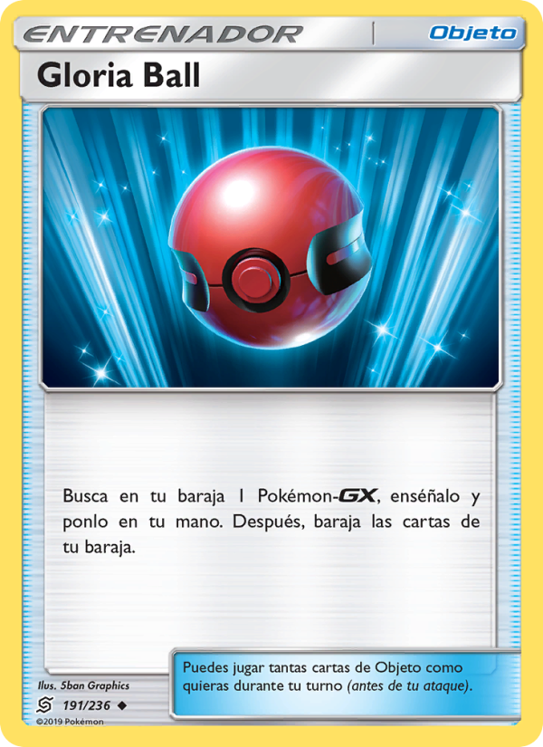 Gloria Ball 191 — Mentes Unidas (Spanish Pokémon TCG card)