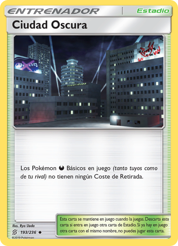 Ciudad Oscura 193 — Mentes Unidas (Spanish Pokémon TCG card)