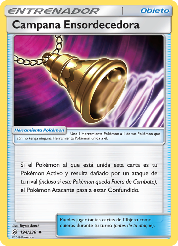 Campana Ensordecedora 194 — Mentes Unidas (Spanish Pokémon TCG card)