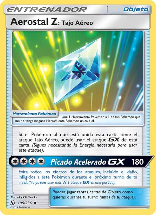 Aerostal Z: Tajo Aéreo 195 — Mentes Unidas (Spanish Pokémon TCG card)