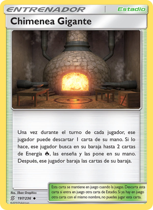 Chimenea Gigante 197 — Mentes Unidas (Spanish Pokémon TCG card)