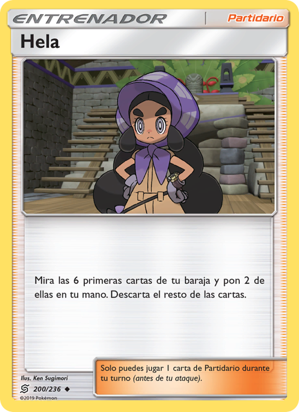 Hela 200 — Mentes Unidas (Spanish Pokémon TCG card)