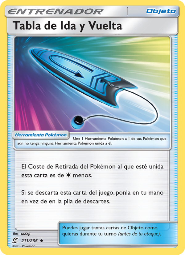 Tabla de Ida y Vuelta 211 — Mentes Unidas (Spanish Pokémon TCG card)