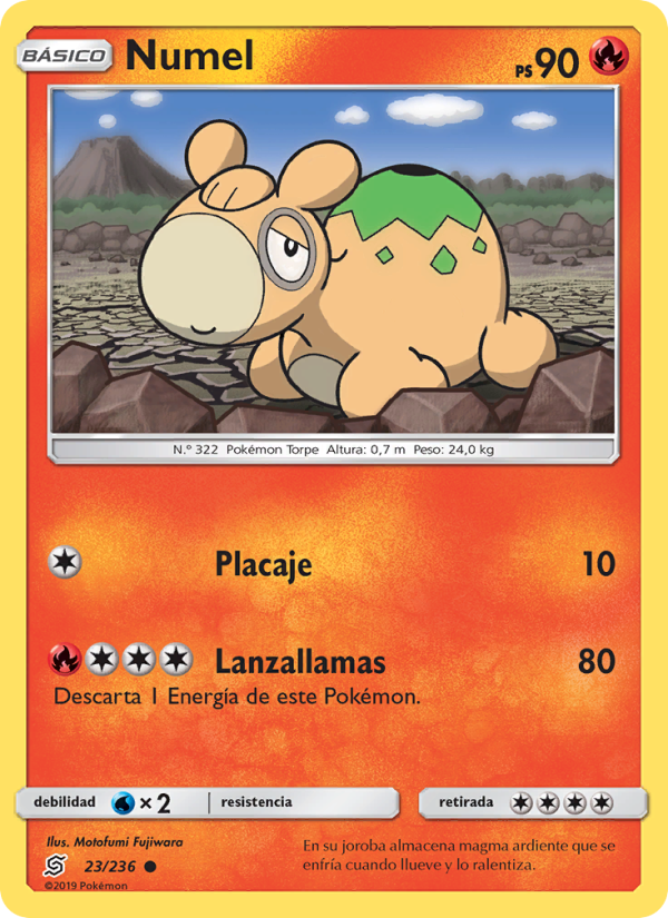 Numel 23 — Mentes Unidas (Spanish Pokémon TCG card)